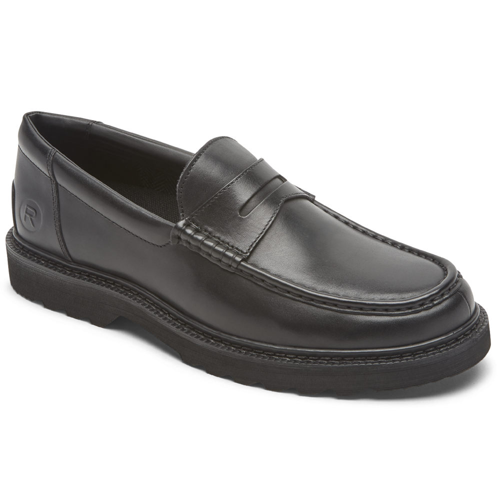 Rockport Singapore Mens Slip-On - Peirson Penny Keeper Black - KN1702695